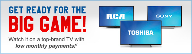 Get ready for the BIG Game with top-brand TVs from Fingerhut! Shop Now!