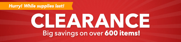 Big savings on over 600 items! - Shop Clearance Big savings on over 600 items! - Shop Clearance